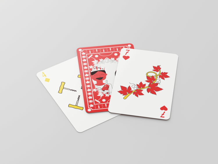 Design d'un jeu de cartes sur le thème du vin - Graphiste Freelance