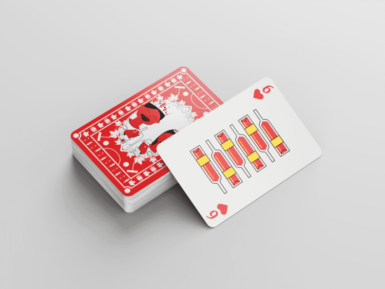 Design d'un jeu de cartes sur le thème du vin - Graphiste Freelance