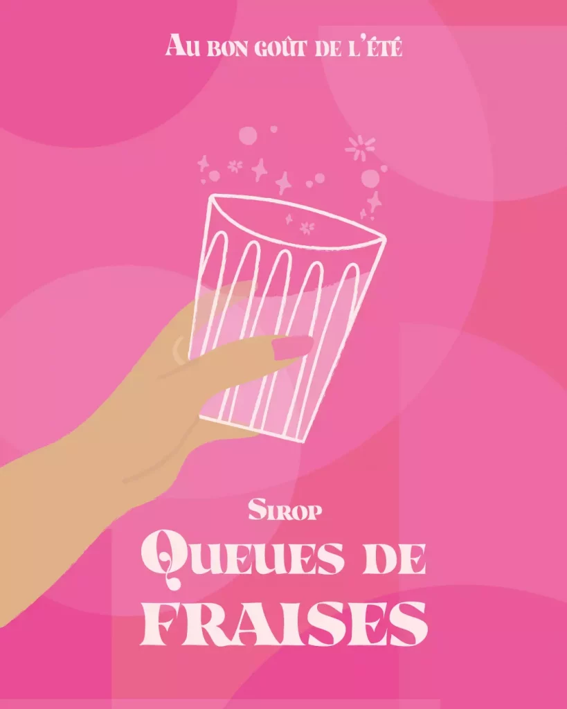 Sirop de queues de fraises